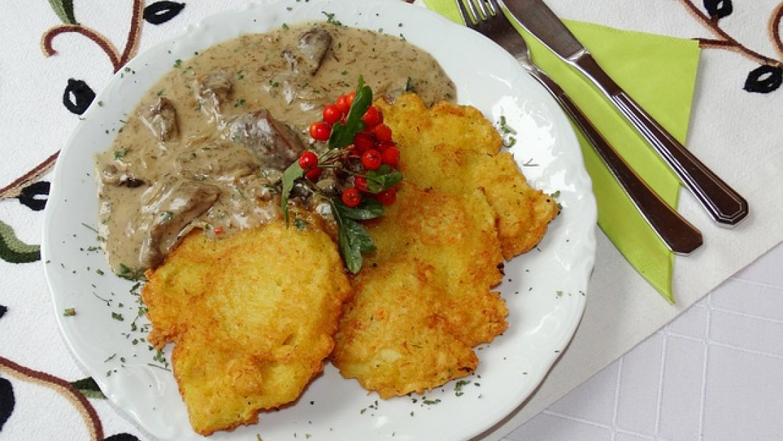 Placki z gotowanych ziemniaków