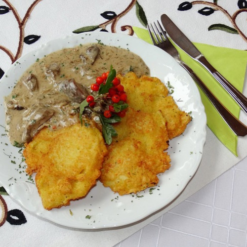 Placki z gotowanych ziemniaków