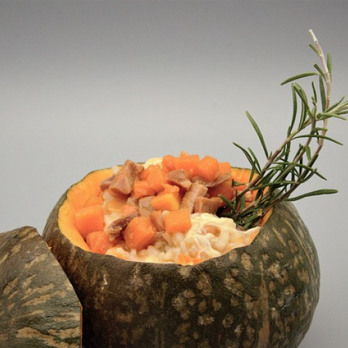 Dyniowe risotto z grzybami