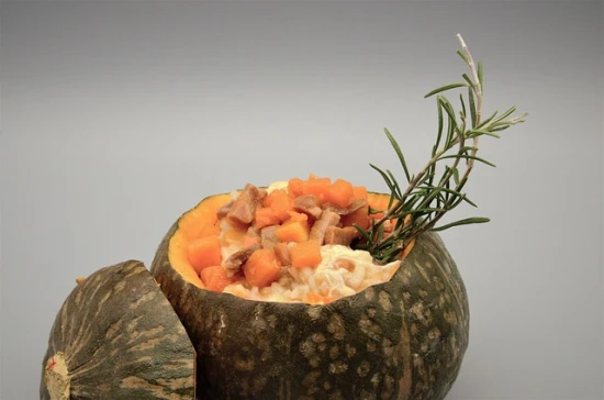 Dyniowe risotto z grzybami