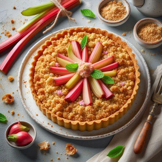 Tarta z rabarbarem