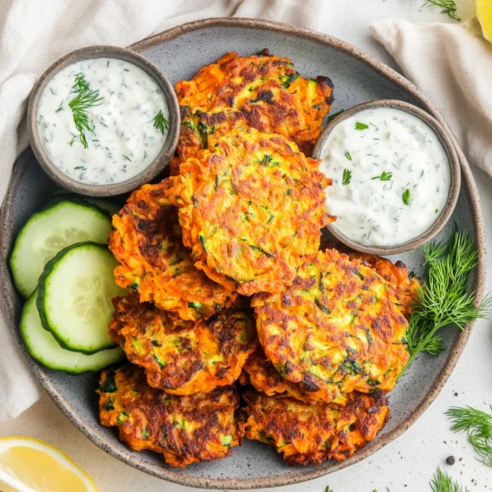 🥕 Wiosenne placki z cukinii i marchewki – lekka, sezonowa przekąska