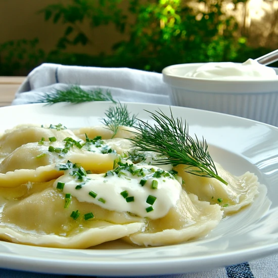 🥟 Wiosenne pierogi z twarogiem i zieleniną – lekko, świeżo i domowo