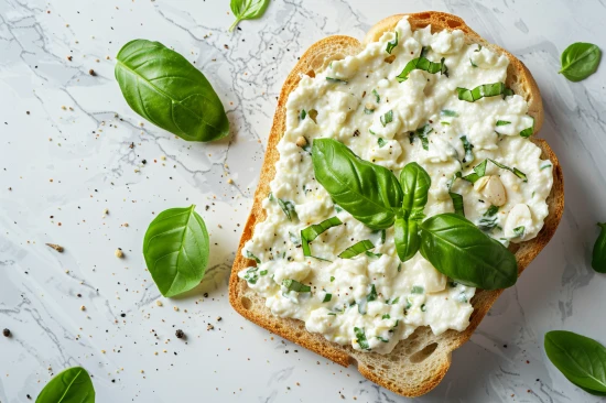 🍞 Twarożek z bazylią i czosnkiem – lekka pasta na kanapki lub do ziemniaków