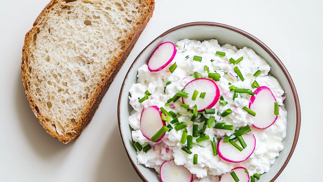 🥣 Twarożek z rzodkiewką i szczypiorkiem – lekka pasta na kanapki i nie tylko