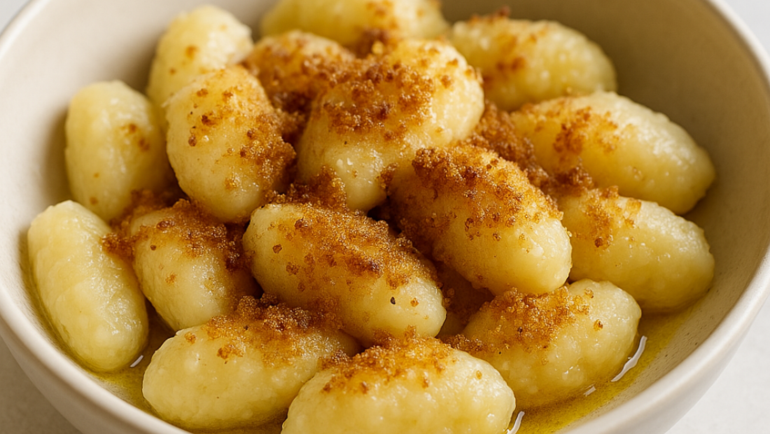🥔 Kopytka z masłem i bułką tartą – klasyk, który zawsze smakuje