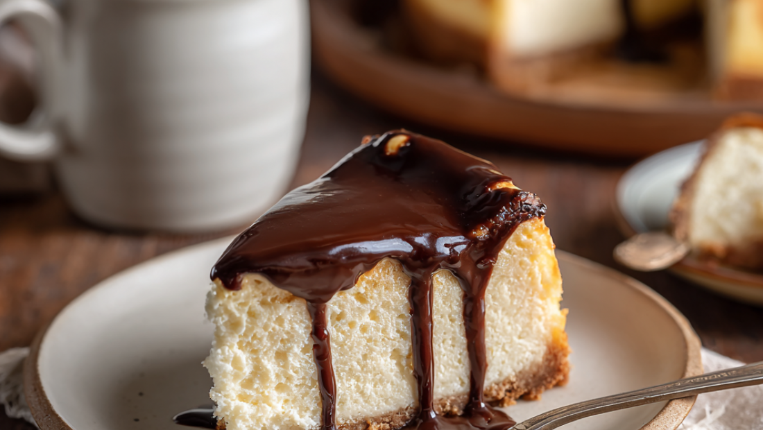 🍰 Sernik z kawową polewą