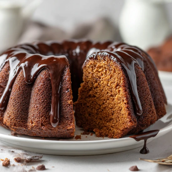 Babka piernikowa z polewą czekoladową