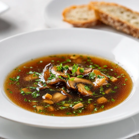 Zupa grzybowa z suszonych grzybów