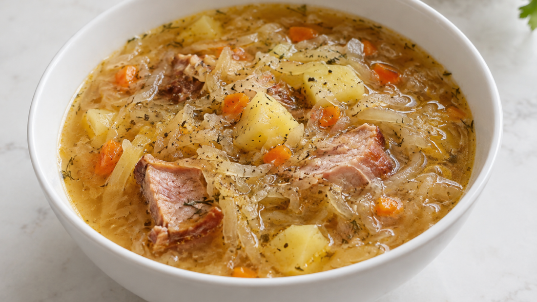 🥣 Kapuśniak z kiszonej kapusty