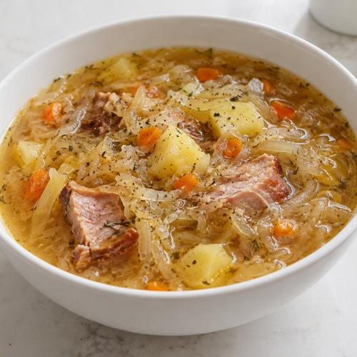 🥣 Kapuśniak z kiszonej kapusty